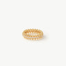 Gold Vermeil Pave Eternity Ring with Spiked Design – MaiaMina