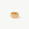 Gold Vermeil Spike Band Ring with Gemstone Accents – MaiaMina