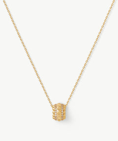 Gold Vermeil Spike Roller Pendant Necklace with Gemstones – MaiaMina