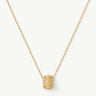 Gold Vermeil Spike Roller Pendant Necklace with Gemstones – MaiaMina