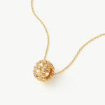 Gold Vermeil Spike Roller Pendant Necklace with Gemstones – MaiaMina