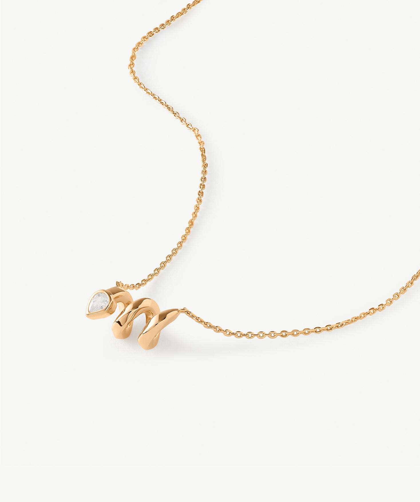 18K Gold Plated Snake Pendant Necklace – Symbol of Rebirth & Infinite Energy | MaiaMina