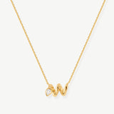18K Gold Plated Snake Pendant Necklace – Symbol of Rebirth & Infinite Energy | MaiaMina
