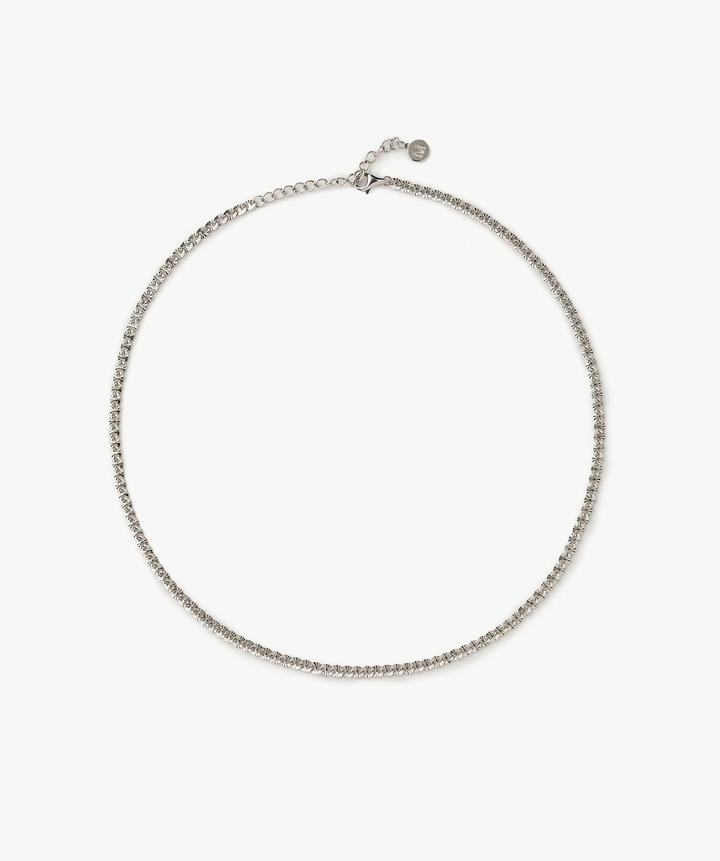 Silver Mariner Chain Necklace – Rhodium-Plated Everyday Essential | MaiaMina