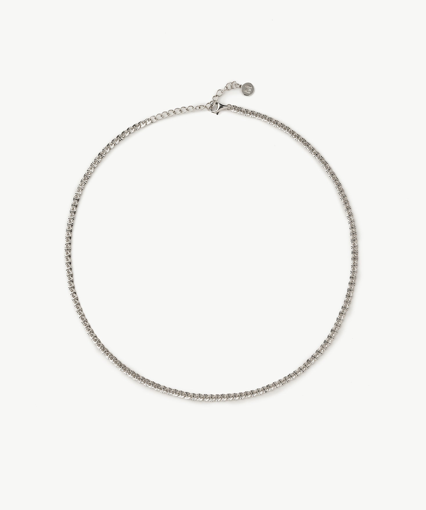 Silver Mariner Chain Necklace – Rhodium-Plated Everyday Essential | MaiaMina