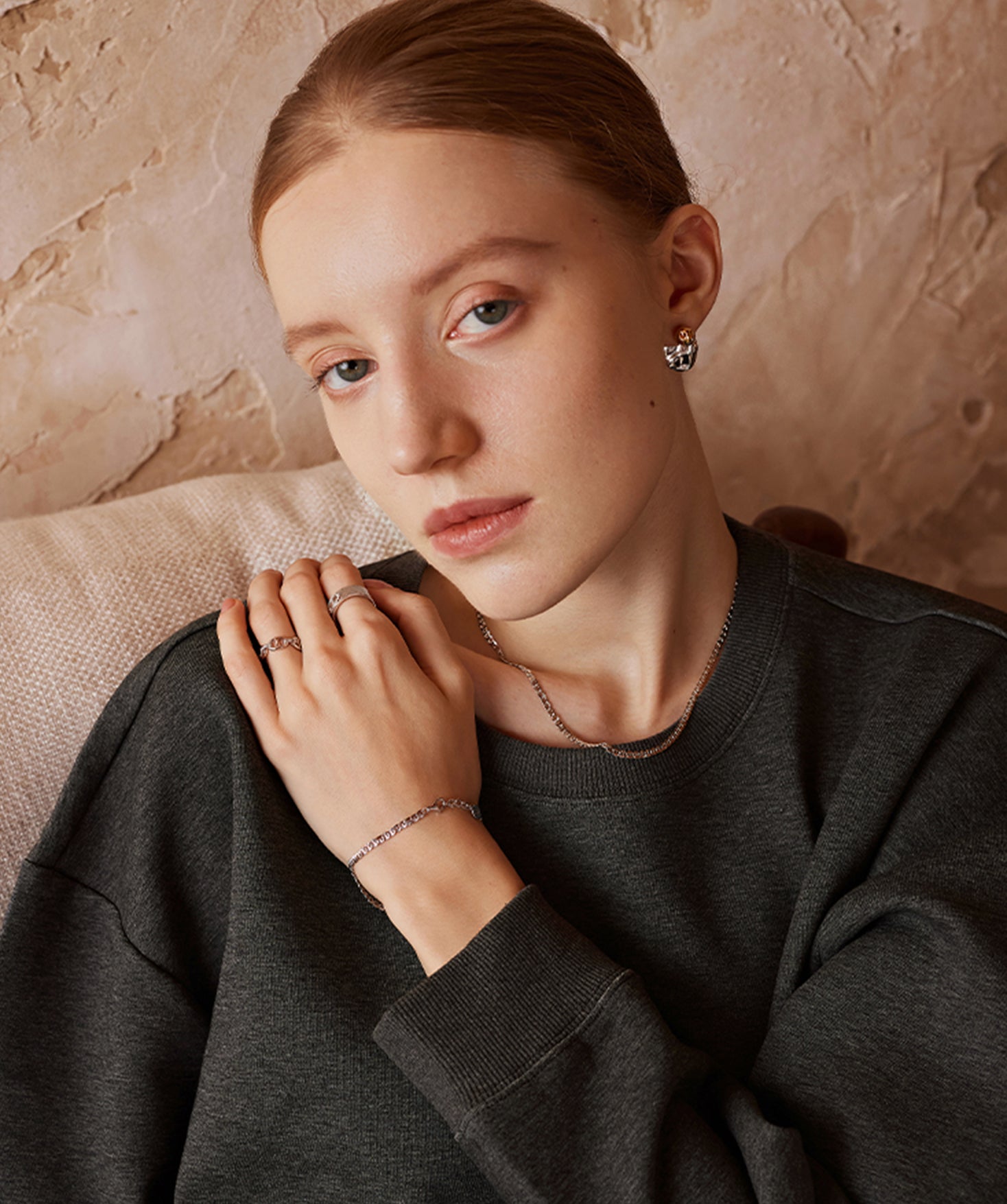 Silver Mariner Chain Necklace – Rhodium-Plated Everyday Essential | MaiaMina