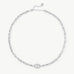 Pavé Mariner Chain Necklace in Silver | Classic Collection – MaiaMina