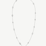 Silver Plated Mariner Chain Layered Necklace – 120cm Long | MaiaMina