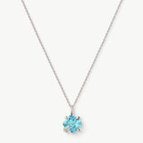 Wilda Sky Blue Topaz Petite Pendant Necklace in Sterling Silver – MaiaMina