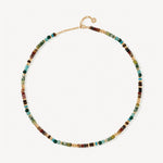 Colorful Gemstone Beaded Necklace – Natural Stone Beads in 18K Gold Vermeil | MaiaMina