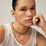 Colorful Gemstone Beaded Necklace – Natural Stone Beads in 18K Gold Vermeil | MaiaMina