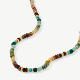 Colorful Gemstone Beaded Necklace – Natural Stone Beads in 18K Gold Vermeil | MaiaMina