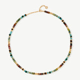 Colorful Gemstone Beaded Necklace – Natural Stone Beads in 18K Gold Vermeil | MaiaMina