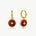 Red Agate Copper Coin Hoop Earrings in 18K Gold Vermeil – MaiaMina