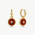 Red Agate Copper Coin Hoop Earrings in 18K Gold Vermeil – MaiaMina