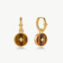 Tiger’s Eye Copper Coin Hoop Earrings in 18K Gold Vermeil – MaiaMina
