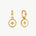 Elegant Gold Vermeil and Mother of Pearl Hoop Earrings | MaiaMina