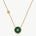 Elegant Chinese-Inspired Gold Necklace with Malachite Pendant | MaiaMina