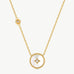 Elegant Chinese-Inspired Gold Necklace with White Mother-of-Pearl Pendant | MaiaMina