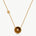 Elegant Chinese-Inspired Gold Necklace with Tiger’s eye Pendant | MaiaMina