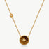 Elegant Chinese-Inspired Gold Necklace with Tiger’s eye Pendant | MaiaMina