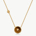 Elegant Chinese-Inspired Gold Necklace with Tiger’s eye Pendant | MaiaMina