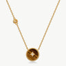 Elegant Chinese-Inspired Gold Necklace with Tiger’s eye Pendant | MaiaMina