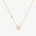 Elegant Chinese-Inspired Gold Necklace with White Mother-of-Pearl Pendant | MaiaMina
