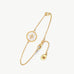 Gold Vermeil Mother of Pearl Bracelet with Pavé Accent – Aura Collection | MaiaMina