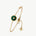 Gold Vermeil Malachite Bracelet with Pavé Detail – Aura Collection | MaiaMina