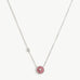 Rhodonite Coin Pendant Necklace in Sterling Silver | Aura Collection – MaiaMina