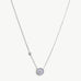 Aura Blue Lace Agate Coin Pendant Necklace | MaiaMina
