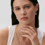 Aura Gemstone Milgrain Copper Coin Pendant Necklace