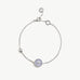Aura Blue Lace Agate Coin Station Bracelet | MaiaMina