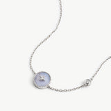 Aura Blue Lace Agate Coin Station Bracelet | MaiaMina