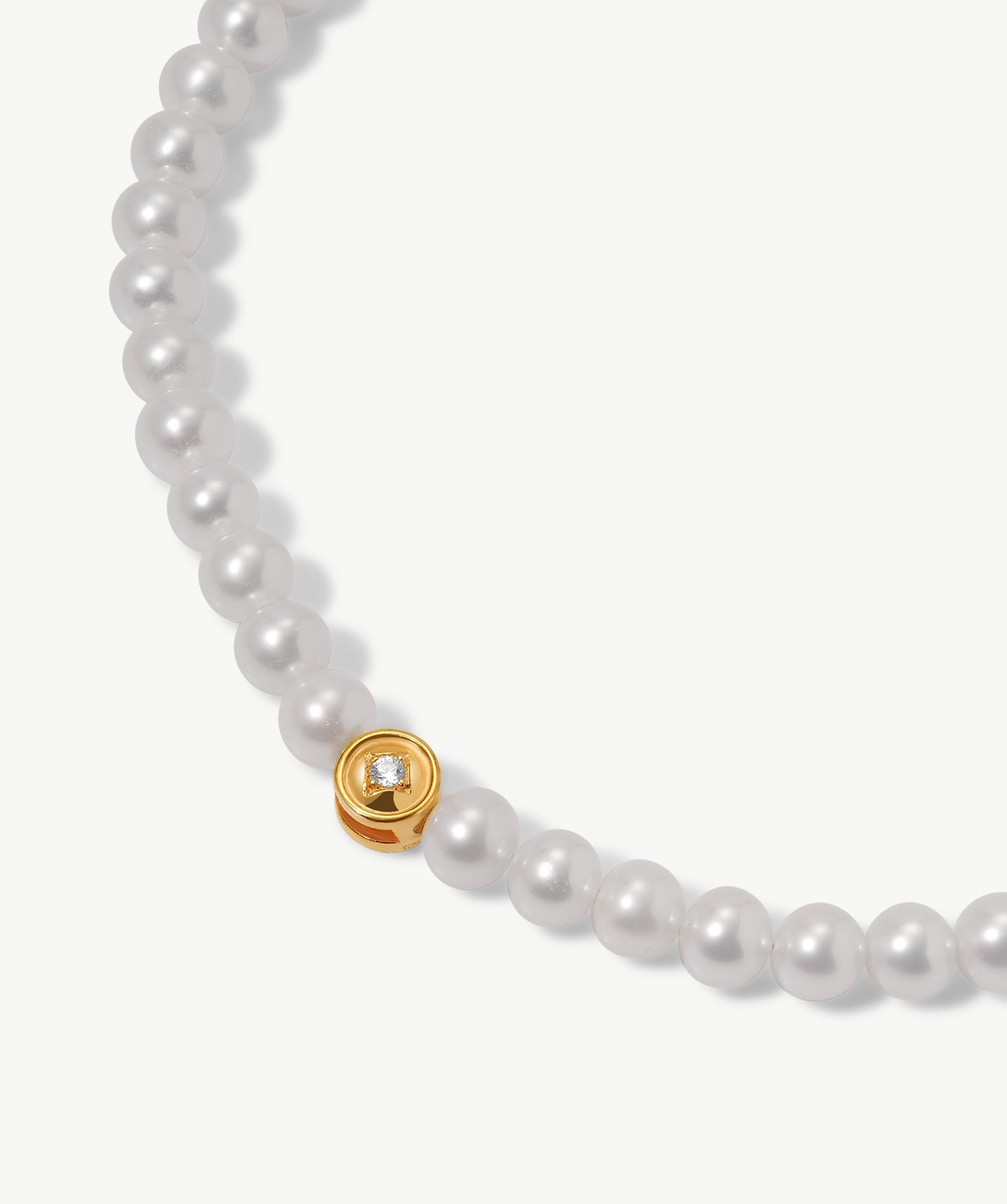Classic Pearl Necklace with Gold Coin Charm | MaiaMina