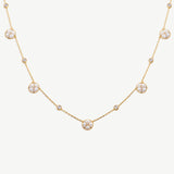 Elegant Necklace with Pearls and Zircon Accents | MaiaMina