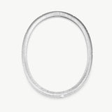 MaiaMina Rhodium Plated Textured Bangle Bracelet with Starburst Details Cetus Collection