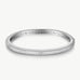 MaiaMina Rhodium Plated Textured Bangle Bracelet with Starburst Details Cetus Collection