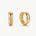MaiaMina 18K Gold Vermeil Sterling Silver Mini Hoop Earrings Cetus Collection