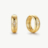 MaiaMina 18K Gold Vermeil Sterling Silver Mini Hoop Earrings Cetus Collection