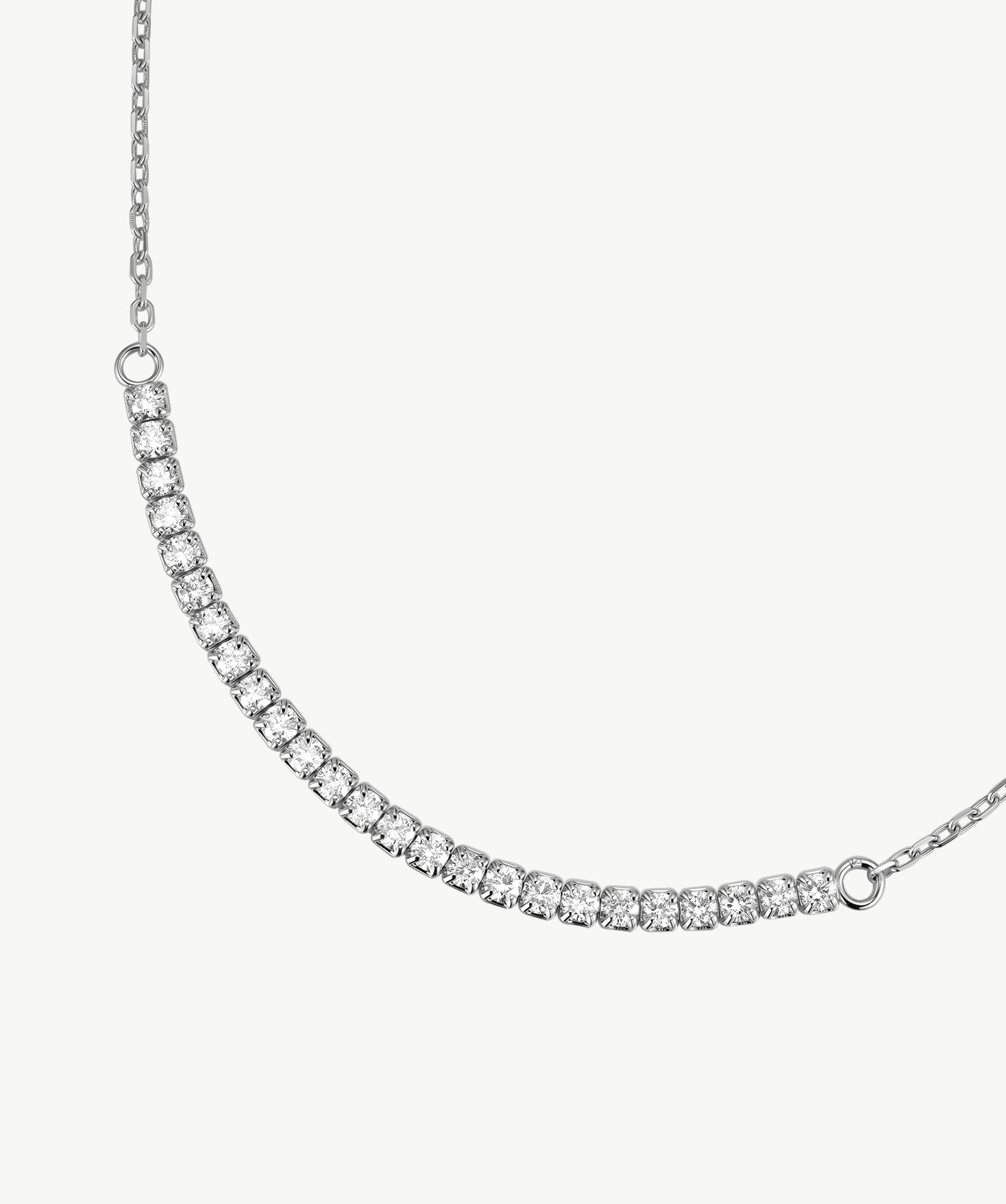 MaiaMina Lab-Grown Diamond Tennis Bracelet 0.55ct Silver | Cetus