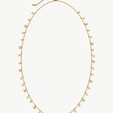 Lariat Necklace with Star & Moon Charm, Dainty 18K Gold Plated Sterling Silver  Y Drop Necklace | MaiaMina