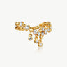 MaiaMina 18K Gold Plated Pinky Ring with Zirconia Dangle | Cetus