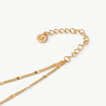 Classic Gold Disc Layered Necklace | Dainty Double Chain in 18K Gold Vermeil – MaiaMina