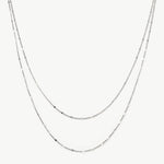 Sterling Silver Disc Layered Necklace | Classic Collection – MaiaMina