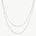 Sterling Silver Disc Layered Necklace | Classic Collection – MaiaMina