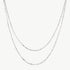 Sterling Silver Disc Layered Necklace | Classic Collection – MaiaMina