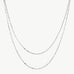 Sterling Silver Disc Layered Necklace | Classic Collection – MaiaMina