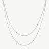 Sterling Silver Disc Layered Necklace | Classic Collection – MaiaMina